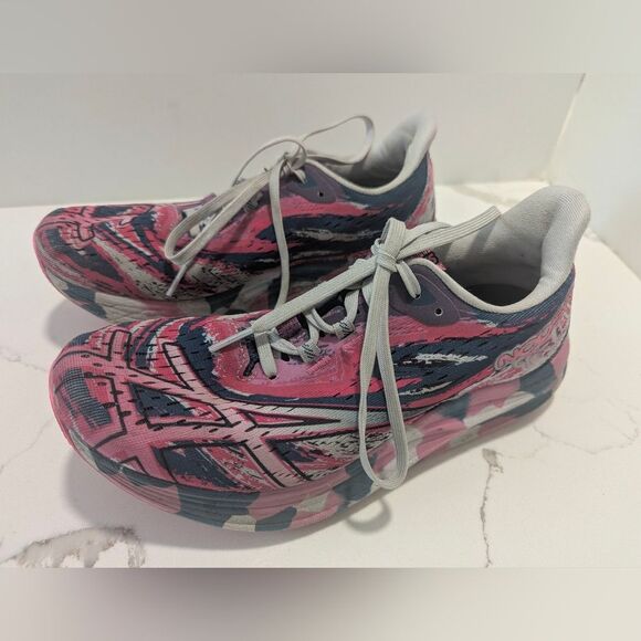 ASICS NOOSA TRI 15 Van Gogh Pink Running Shoes Size 8 FLYTEFOAM Sneakers - Picture 5 of 9